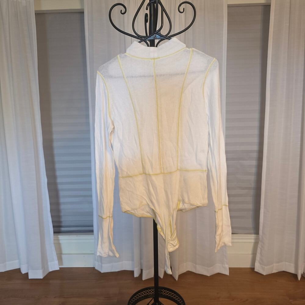 Intimately Free People White Long Sleeve Women's Top - Picture 5 of 7